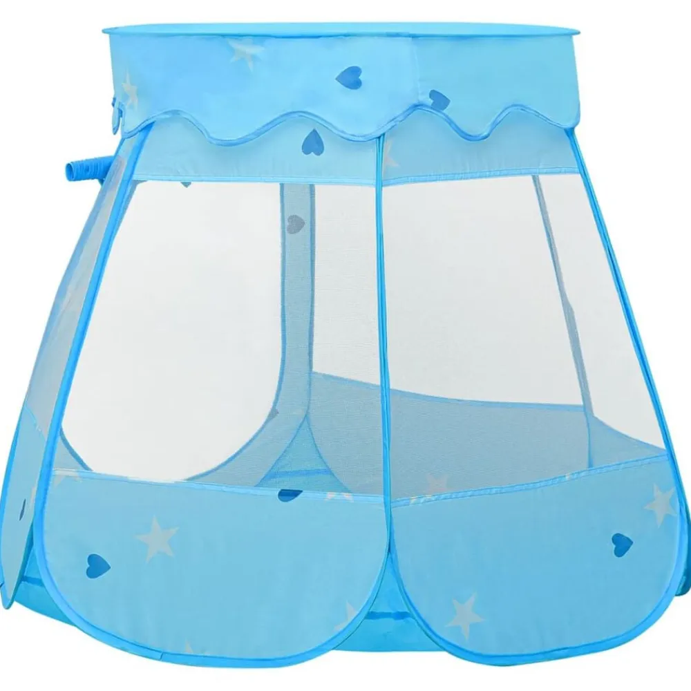 vidaXL Tienda de juegos para niños con 250 bolas azul 102x102x82 cm Multicolor Discount