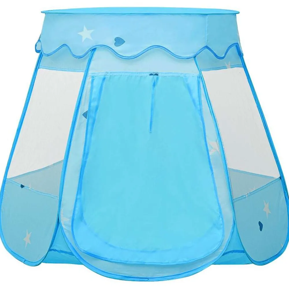 vidaXL Tienda de juegos para niños con 250 bolas azul 102x102x82 cm Multicolor Discount
