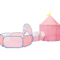 vidaXL Tienda de juegos para niños rosa 301x120x128 cm Discount