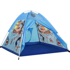 vidaXL Tienda de juegos para niños azul 120x120x90 cm New