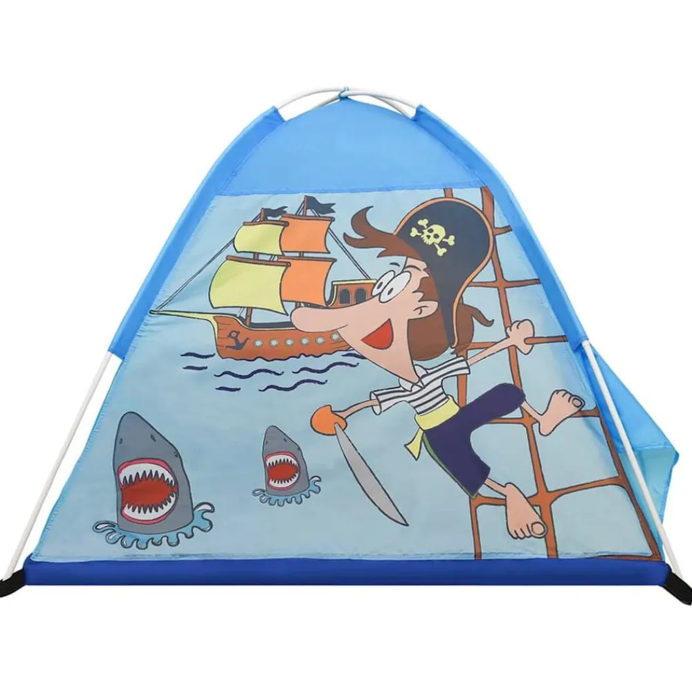 vidaXL Tienda de juegos para niños azul 120x120x90 cm New