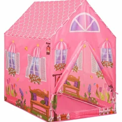 vidaXL Tienda de juegos para niños con 250 bolas rosa 69x94x104 cm Multicolor Outlet