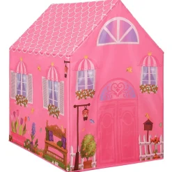 vidaXL Tienda de juegos para niños con 250 bolas rosa 69x94x104 cm Multicolor Outlet