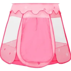 vidaXL Tienda de juegos para niños con 250 bolas rosa 102x102x82 cm Multicolor 2