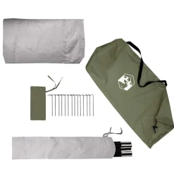 vidaXL Actividades Al Aire Libre-Tienda de pesca 5 personas impermeable oliva