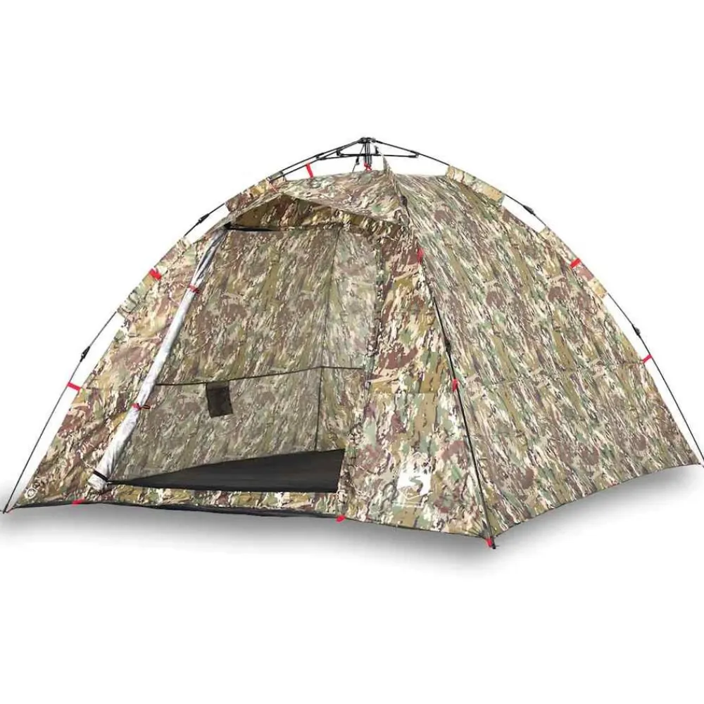 vidaXL Tienda de pesca 4 personas apertura rápida Camuflaje Clearance