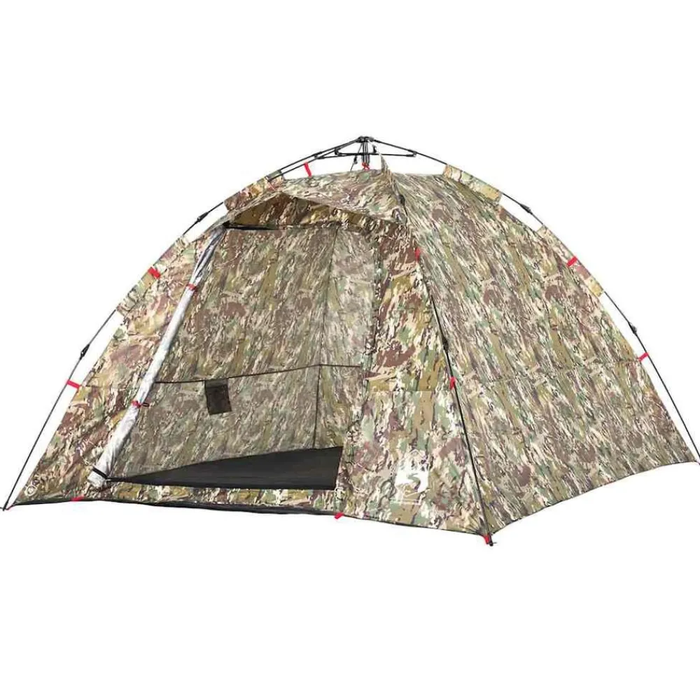 vidaXL Tienda de pesca 4 personas apertura rápida Camuflaje Clearance
