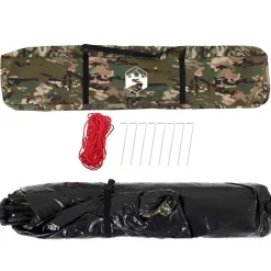 vidaXL Tienda de pesca 4 personas apertura rápida Camuflaje Clearance