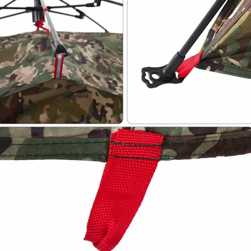 vidaXL Tienda de pesca 4 personas apertura rápida Camuflaje Clearance