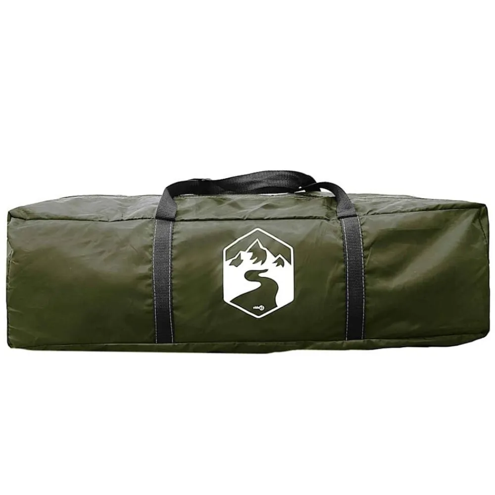 vidaXL Tienda de pesca 2 personas impermeable oliva Verde