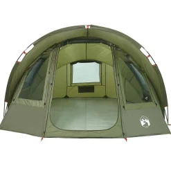 vidaXL Tienda de pesca 2 personas impermeable oliva Verde