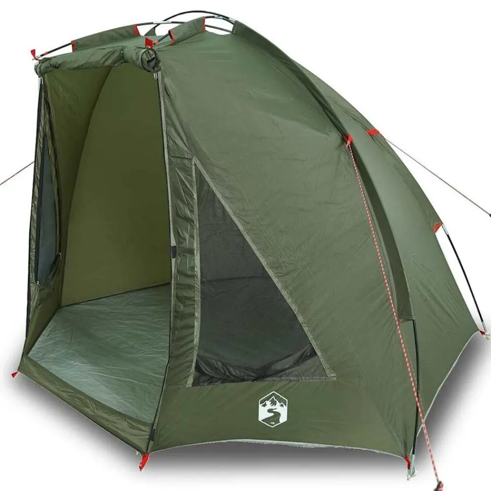 vidaXL Tienda de pesca impermeable Verde oliva Clearance