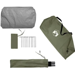 vidaXL Tienda de pesca impermeable Verde oliva Clearance