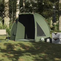 vidaXL Tienda de pesca impermeable Verde oliva Clearance