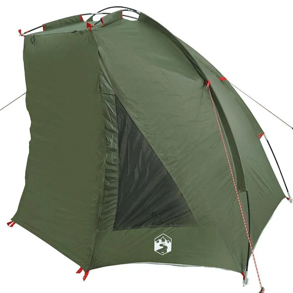 vidaXL Tienda de pesca impermeable Verde oliva Clearance