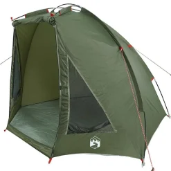 vidaXL Tienda de pesca impermeable Verde oliva Clearance