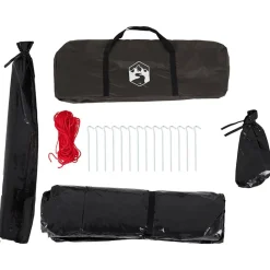 vidaXL Actividades Al Aire Libre-Tienda de pesca para 4 personas impermeable marrón