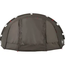 vidaXL Actividades Al Aire Libre-Tienda de pesca para 4 personas impermeable marrón