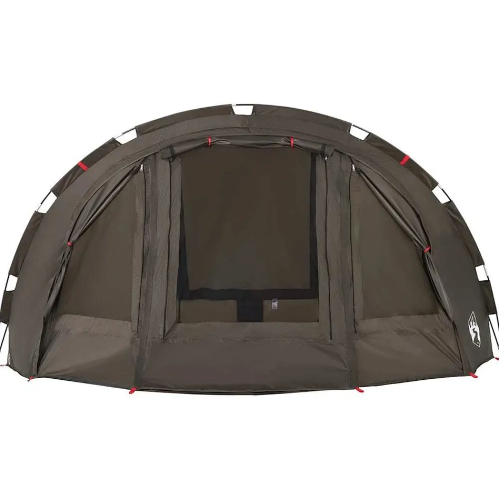 vidaXL Actividades Al Aire Libre-Tienda de pesca para 4 personas impermeable marrón
