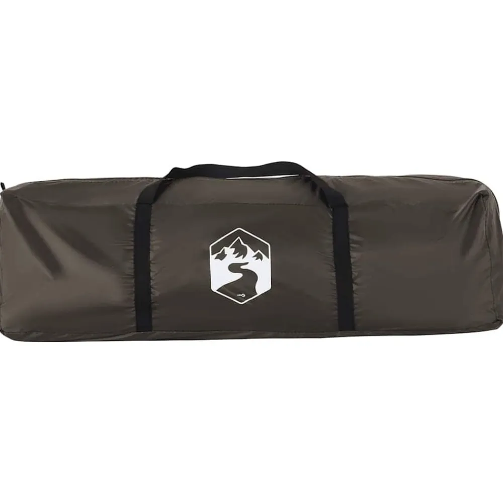 vidaXL Actividades Al Aire Libre-Tienda de pesca para 4 personas impermeable marrón
