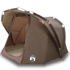 vidaXL Tienda de pesca para 4 personas impermeable marrón Marrón Online