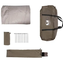 vidaXL Tienda de pesca para 4 personas impermeable marrón Marr&oacute;n Online
