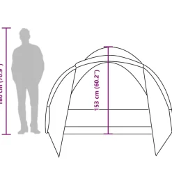vidaXL Actividades Al Aire Libre-Tienda de pesca para 2 personas impermeable