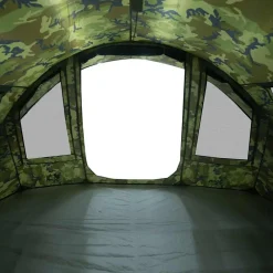 vidaXL Tienda de pesca para 2 personas impermeable Camuflaje Best