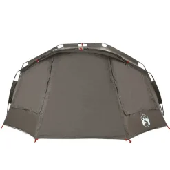 vidaXL Tienda de pesca para 5 personas impermeable Gris