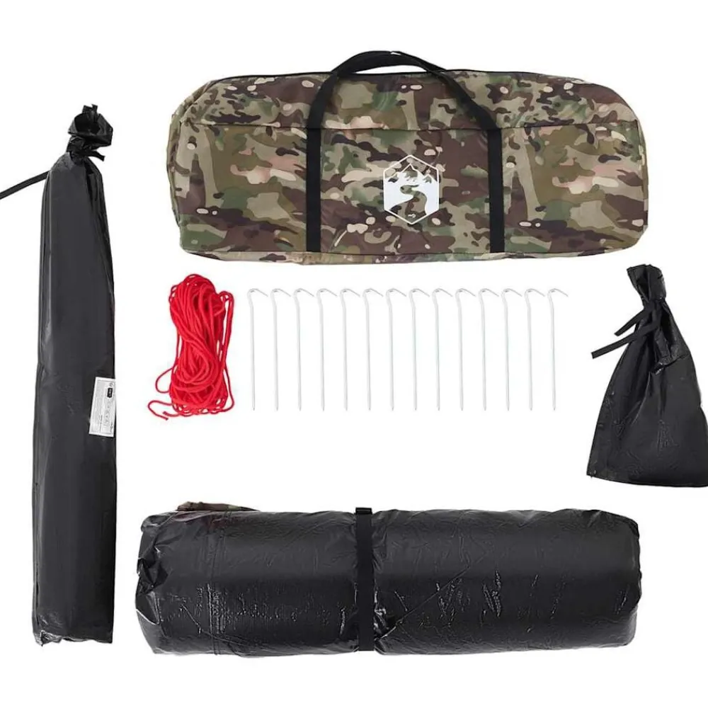 vidaXL Actividades Al Aire Libre-Tienda de pesca para 4 personas impermeable