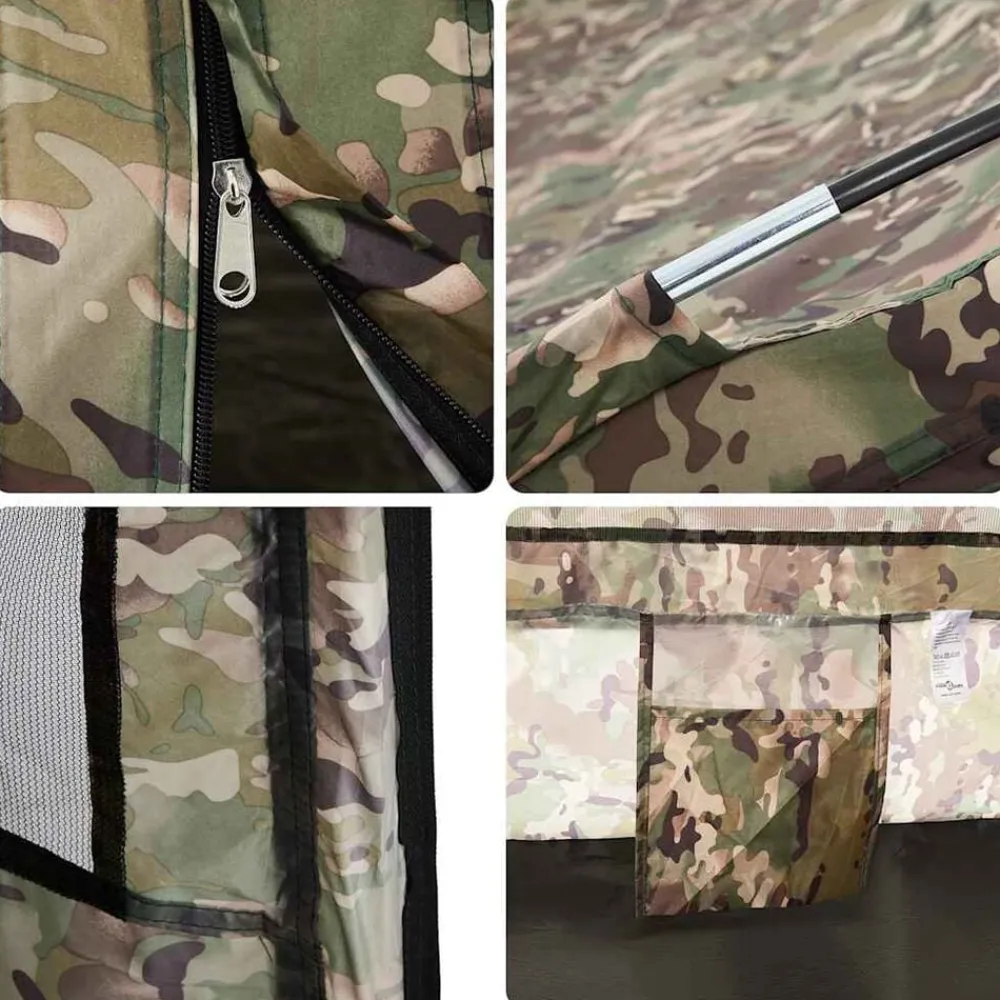 vidaXL Actividades Al Aire Libre-Tienda de pesca para 4 personas impermeable