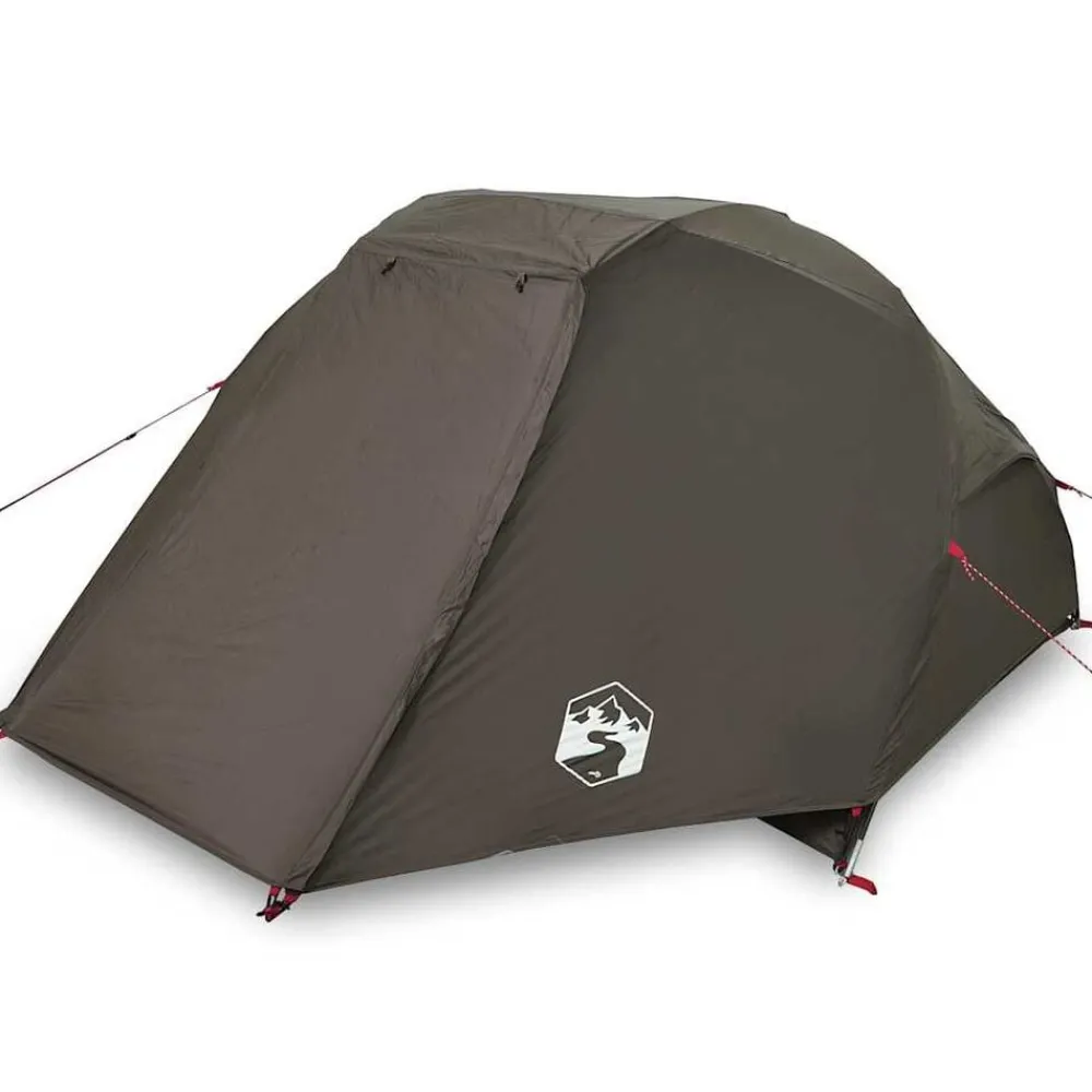 vidaXL Tienda de pesca para 3 personas impermeable marrón Marrón