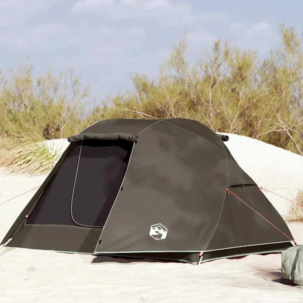 vidaXL Tienda de pesca para 3 personas impermeable marrón Marrón