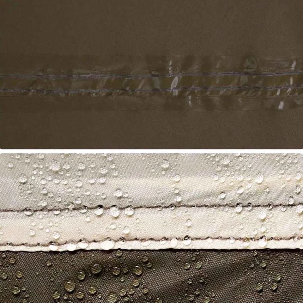 vidaXL Tienda de pesca para 3 personas impermeable marrón Marrón