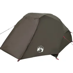 vidaXL Tienda de pesca para 3 personas impermeable marrón Marrón