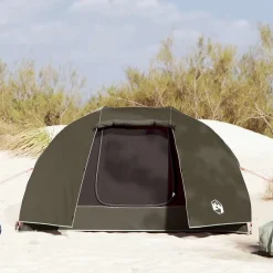 vidaXL Tienda de pesca para 3 personas impermeable marrón Marrón