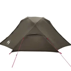 vidaXL Tienda de pesca para 3 personas impermeable marrón Marrón