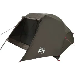 vidaXL Tienda de pesca para 3 personas impermeable marrón Marrón