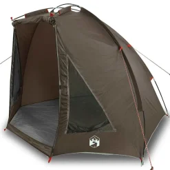 vidaXL Tienda de pesca para impermeable marrón Marrón Outlet