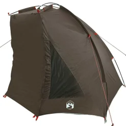 vidaXL Tienda de pesca para impermeable marrón Marrón Outlet