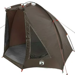 vidaXL Tienda de pesca para impermeable marrón Marrón Outlet