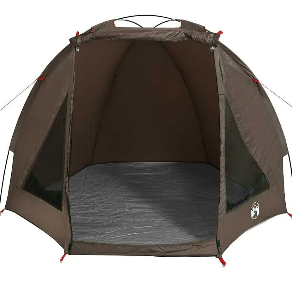 vidaXL Tienda de pesca para impermeable marrón Marrón Outlet