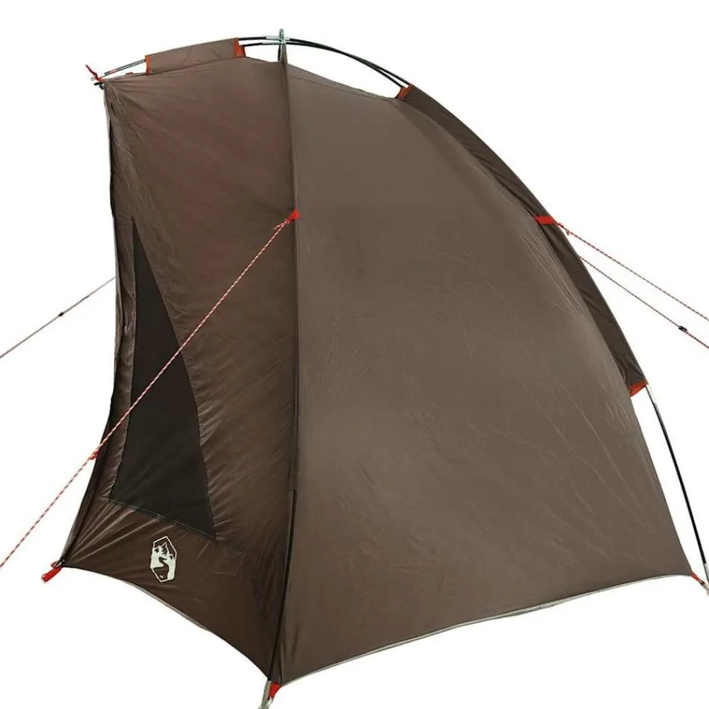 vidaXL Tienda de pesca para impermeable marrón Marrón Outlet