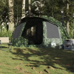 vidaXL Tienda de pesca para 5 personas impermeable Camuflaje Best