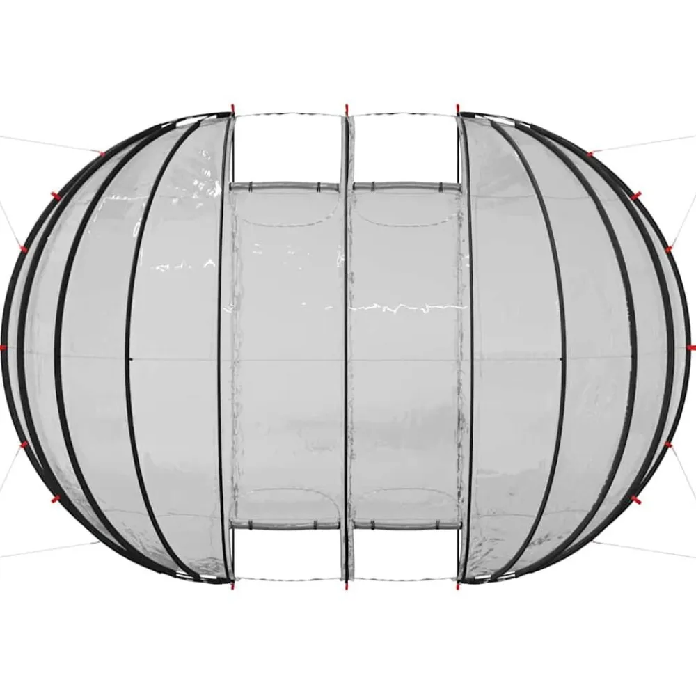 vidaXL Tienda de piscina tipo cúpula 538 x 440 x 204 cm Transparente Online