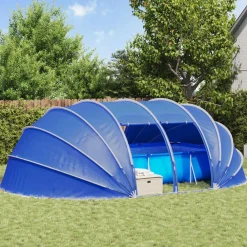 vidaXL Piscina Y Spa-Tienda de piscina tipo cúpula 538 x 440 x 204 cm