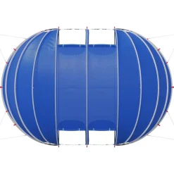 vidaXL Piscina Y Spa-Tienda de piscina tipo cúpula 538 x 440 x 204 cm