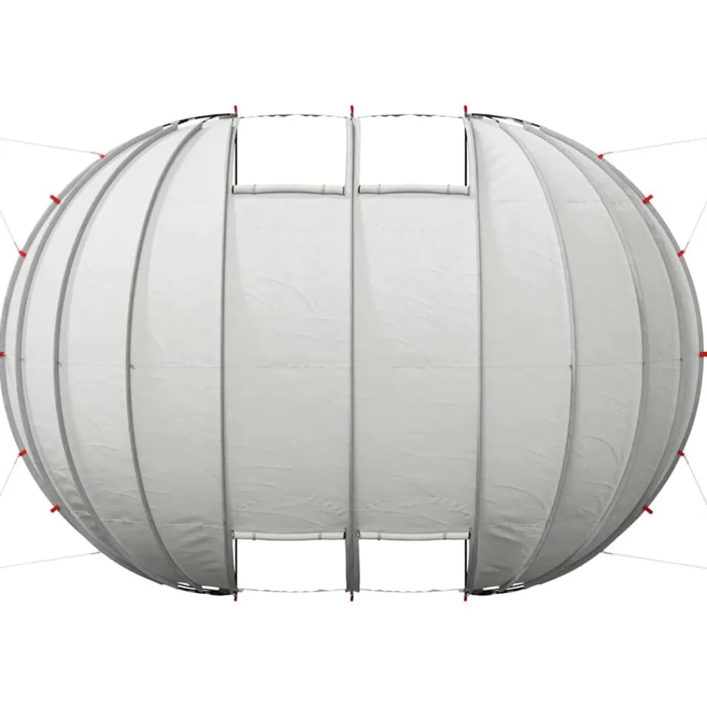vidaXL Tienda de piscina tipo cúpula 538 x 440 x 204 cm Gris Hot