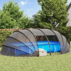 vidaXL Piscina Y Spa-Tienda de piscina tipo cúpula 538 x 440 x 204 cm