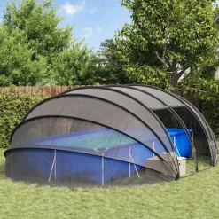 vidaXL Piscina Y Spa-Tienda de piscina tipo cúpula 538 x 440 x 204 cm